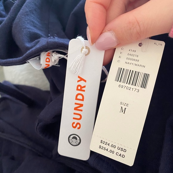 Women’s navy blue cotton summer dress - Picture 2 of 7